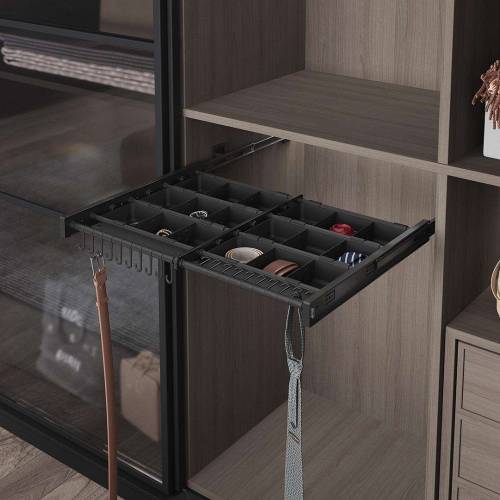 ETAGERE AVEC DIVISIONS COULISSANTE 80CM