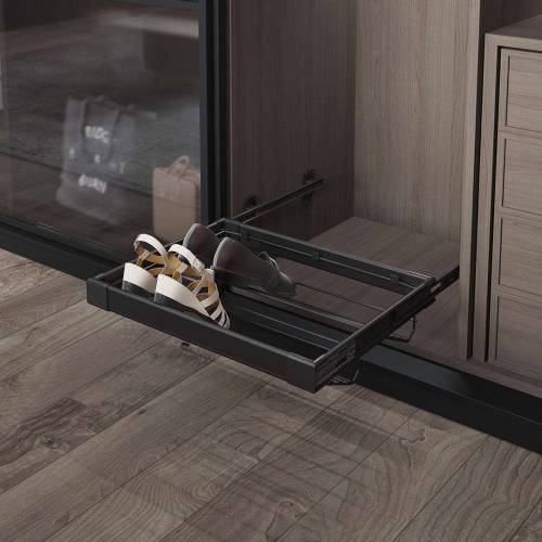 ETAGERE PORTE CHAUSSURE COULISSANTE 90CM