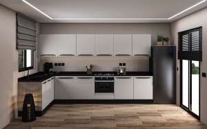 Cuisine en L : 360 cm / 210 cm