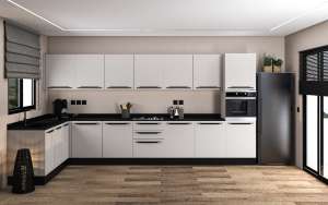 Cuisine en L : 420 cm / 210 cm