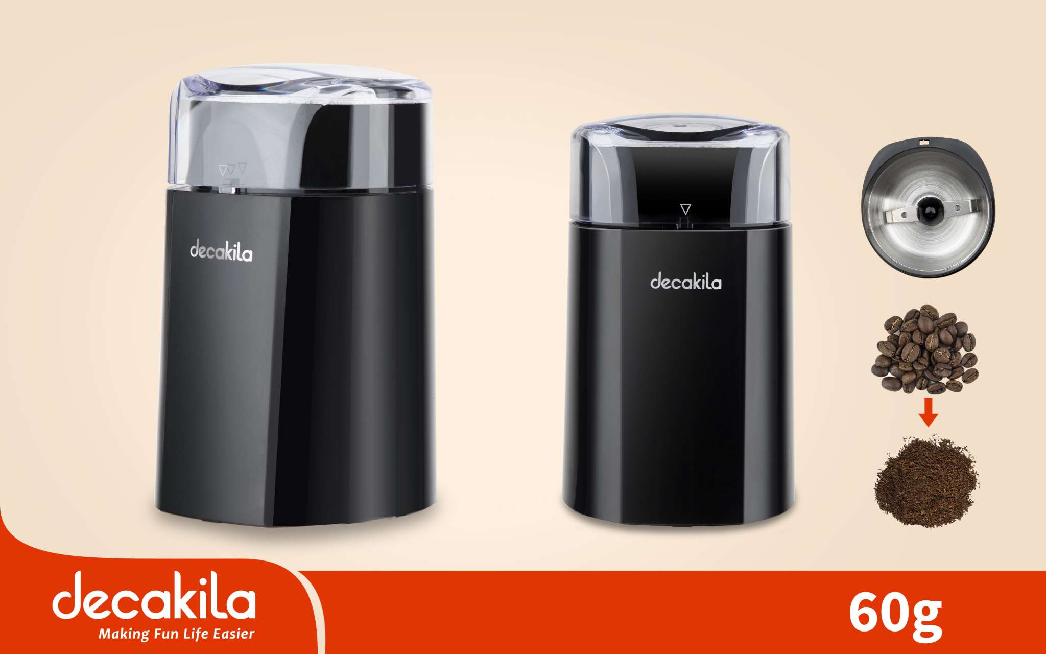 Moulin à Café DECAKILA 150W 60G KECF006B