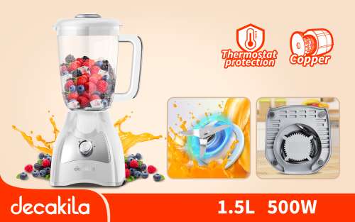 Blender DECAKILA 400w 1.5L Blanc - KEJB034W