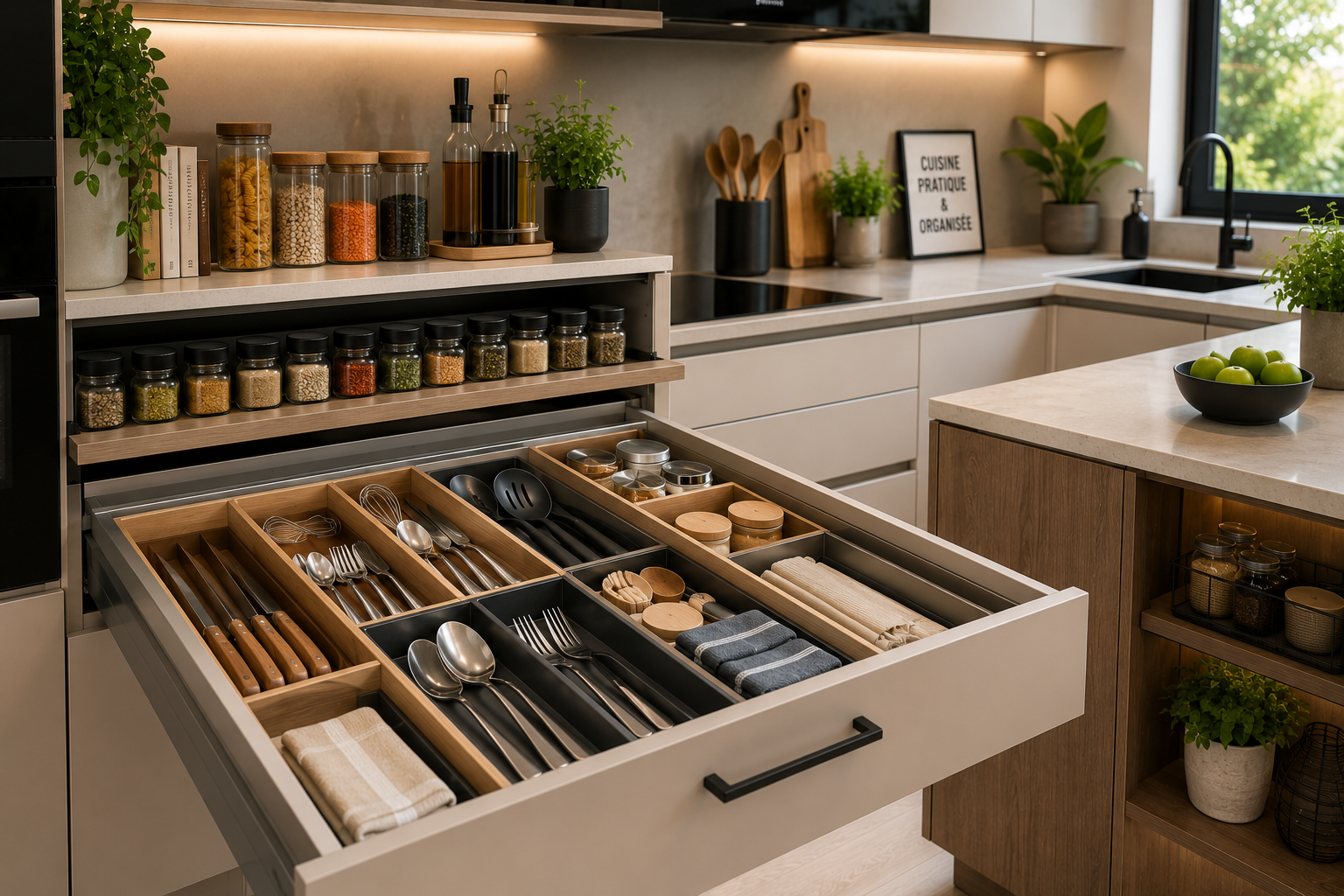 Les accessoires indispensables pour une cuisine pratique et bien organisée