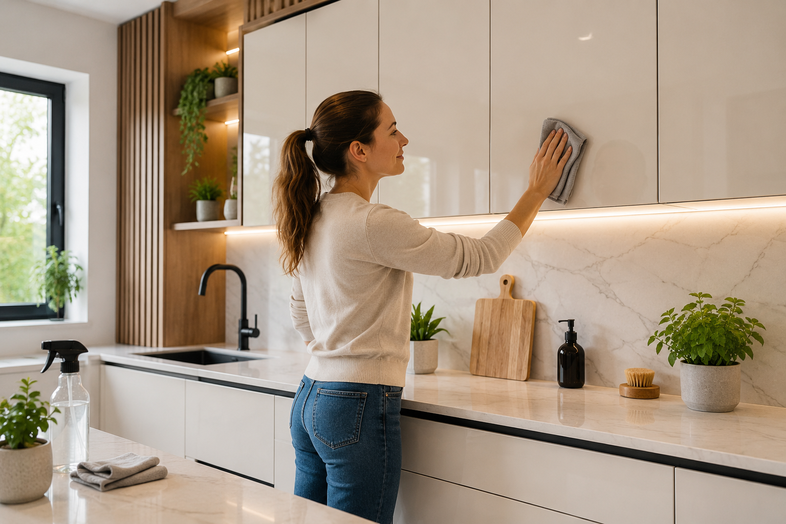 Comment nettoyer les façades de cuisine sans les abîmer ?
