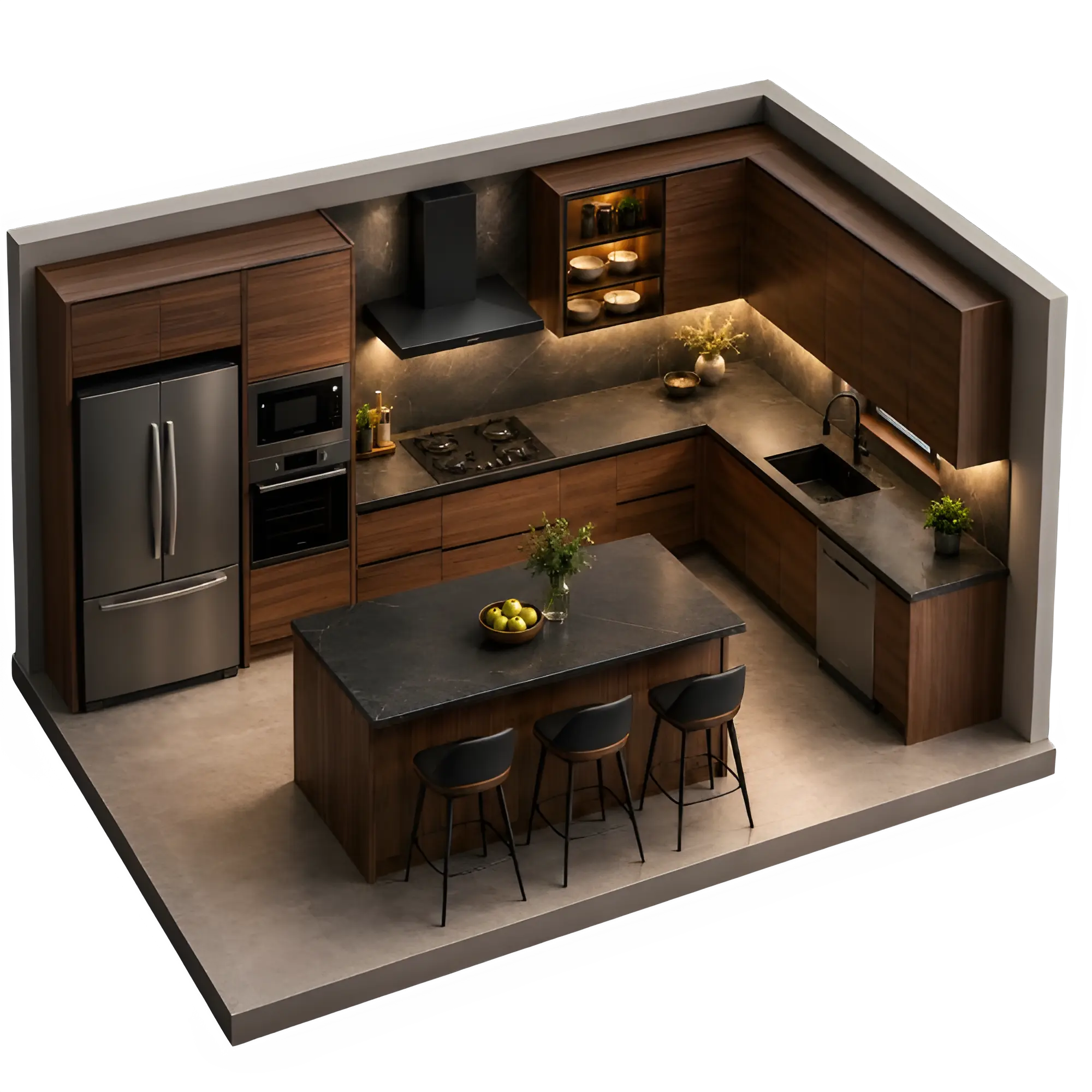 Cuisine moderne 3D Brico Kitchen