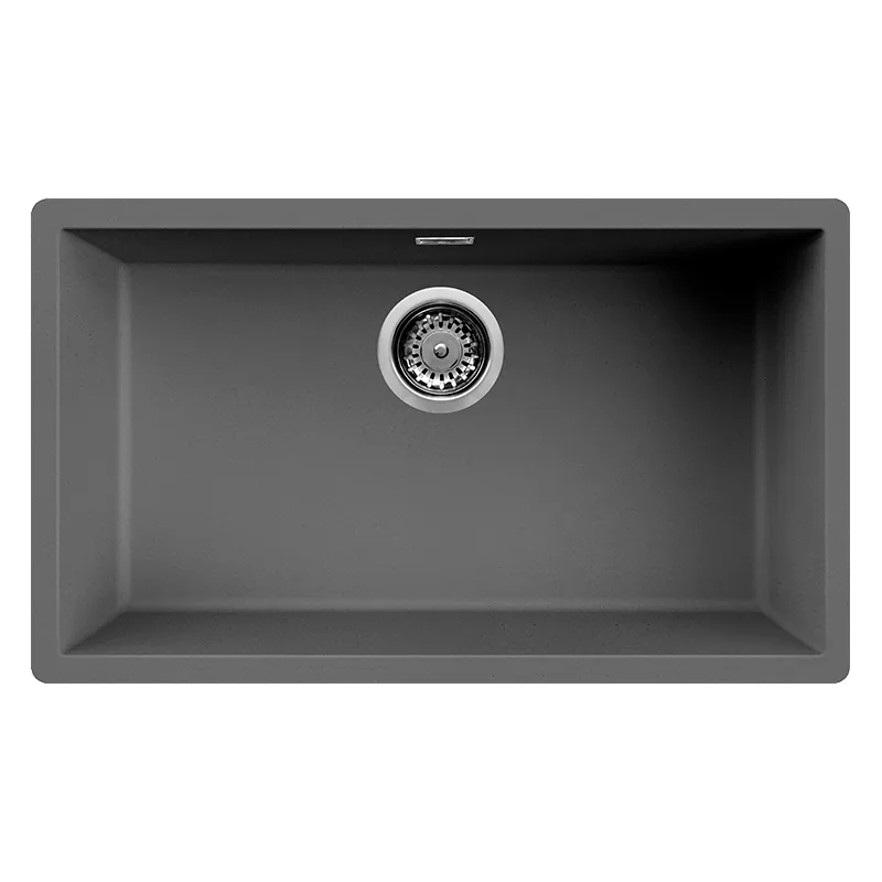 Évier Focus SMILE.76G Granitek 75,6 cm 1 bac Gris Titanium
