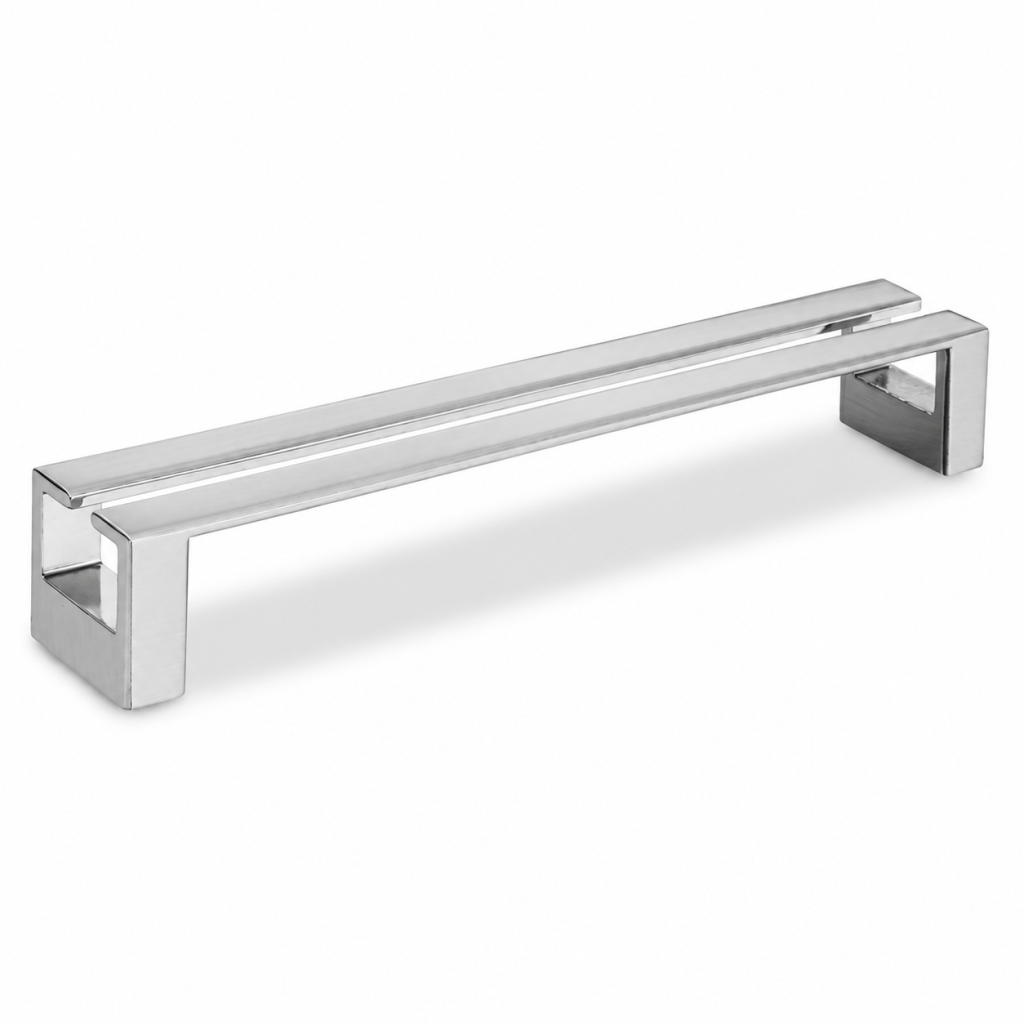 Poignée Eureka 1291 – Entraxe 160 mm – Chrome brillant