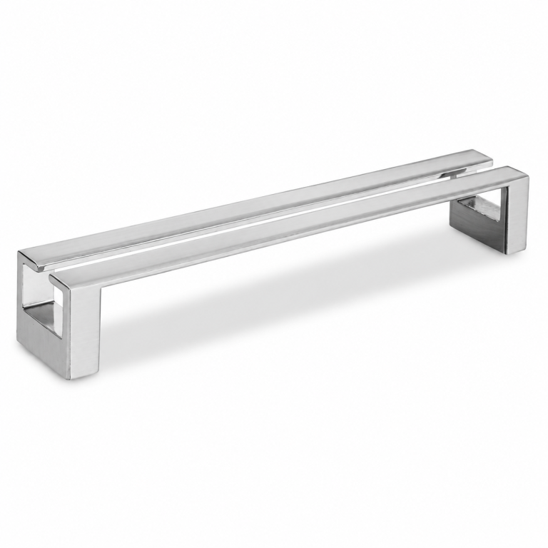 Poignée Eureka 1291 – Entraxe 160 mm – Chrome brillant