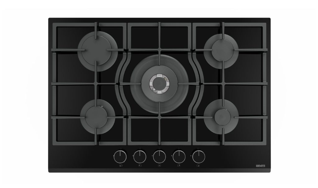 Plaque de cuisson Infinity H7011P07B — PLAQUE DE CUISSON EN VERRE 70 5 FEUX INFINITY