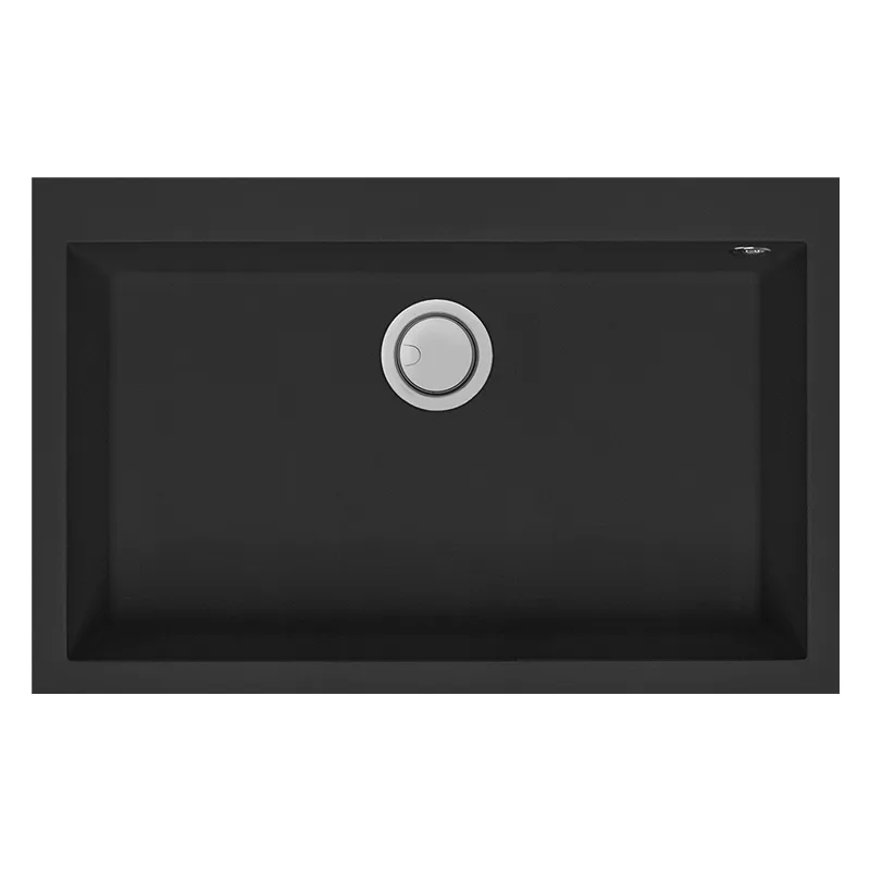 Évier Focus QUADRA80B Granitek 79 cm 1 bac Noir