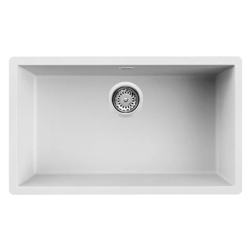 Évier Focus SMILE.76W Granitek 75,6 cm 1 bac Blanc