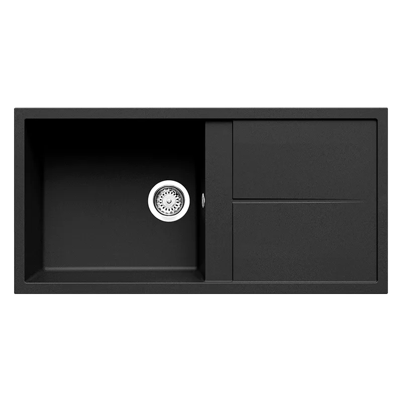 Évier Focus FILO100B Granitek 100 cm 1 bac Noir