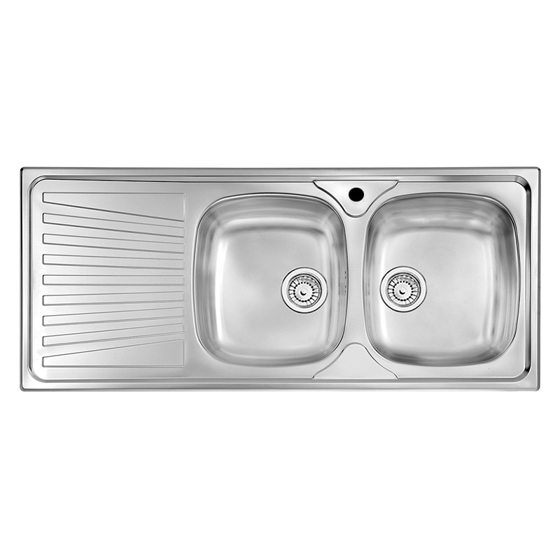 Évier Focus FH 1162 G Inox 116 cm 2 bacs