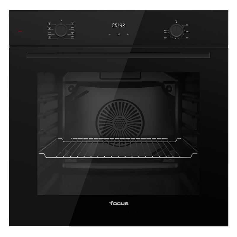 Four encastrable électrique Focus F.521B – 58 L – 60 cm – 7 programmes – Noir