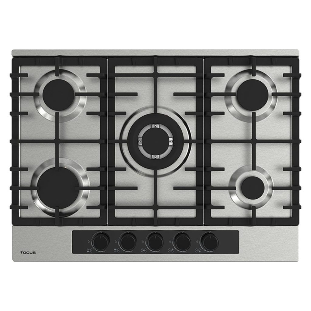 Plaque de cuisson Focus F.403X gaz 5 feux 70 cm inox