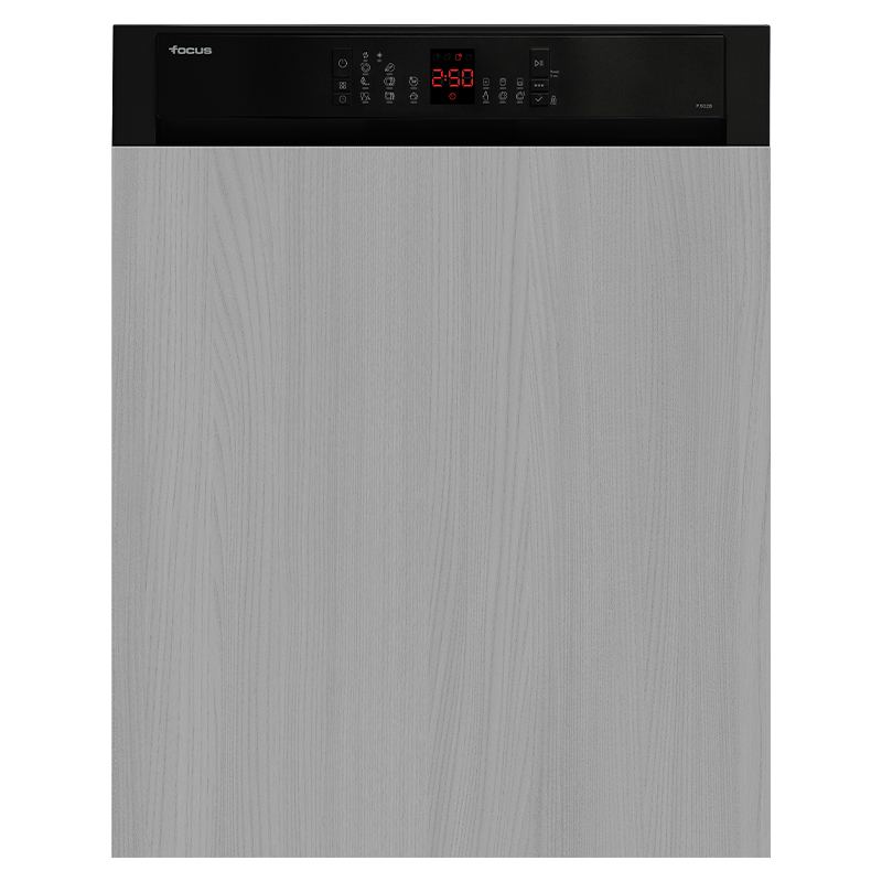 Lave-vaisselle Focus F502B 12 couverts 8 programmes Semi Encastrable Noir