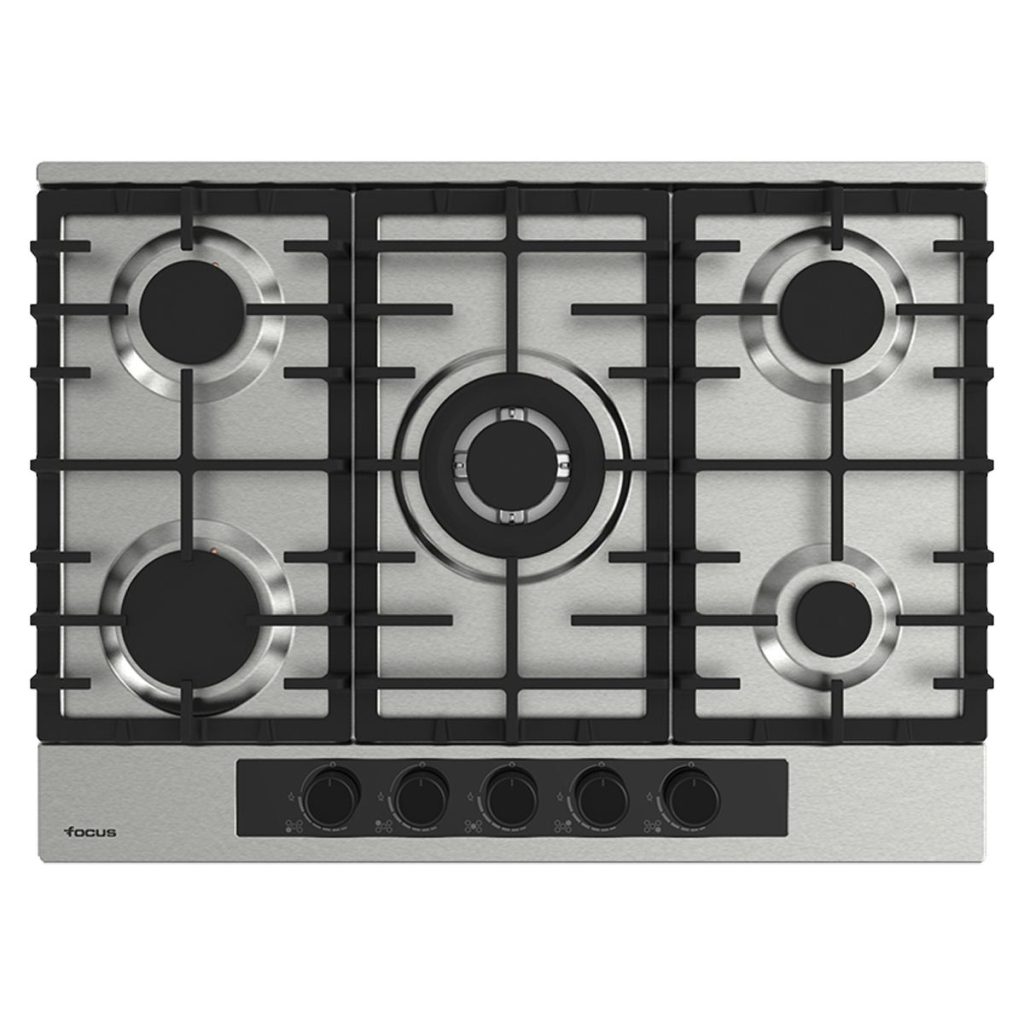 Plaque de cuisson Focus F.8003XS gaz 5 feux 70 cm inox