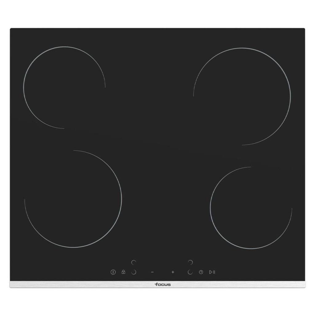 Plaque de cuisson Focus F.816X 4 feux 60 cm noir