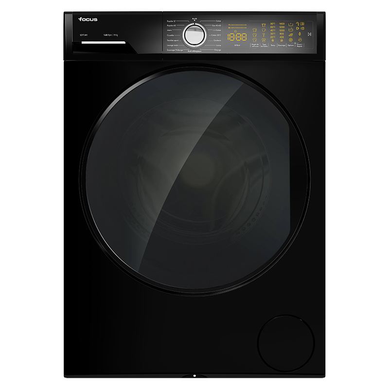 Lave-linge Focus SOFT1411 11 KG 1400 Tr/min A+++ Noir
