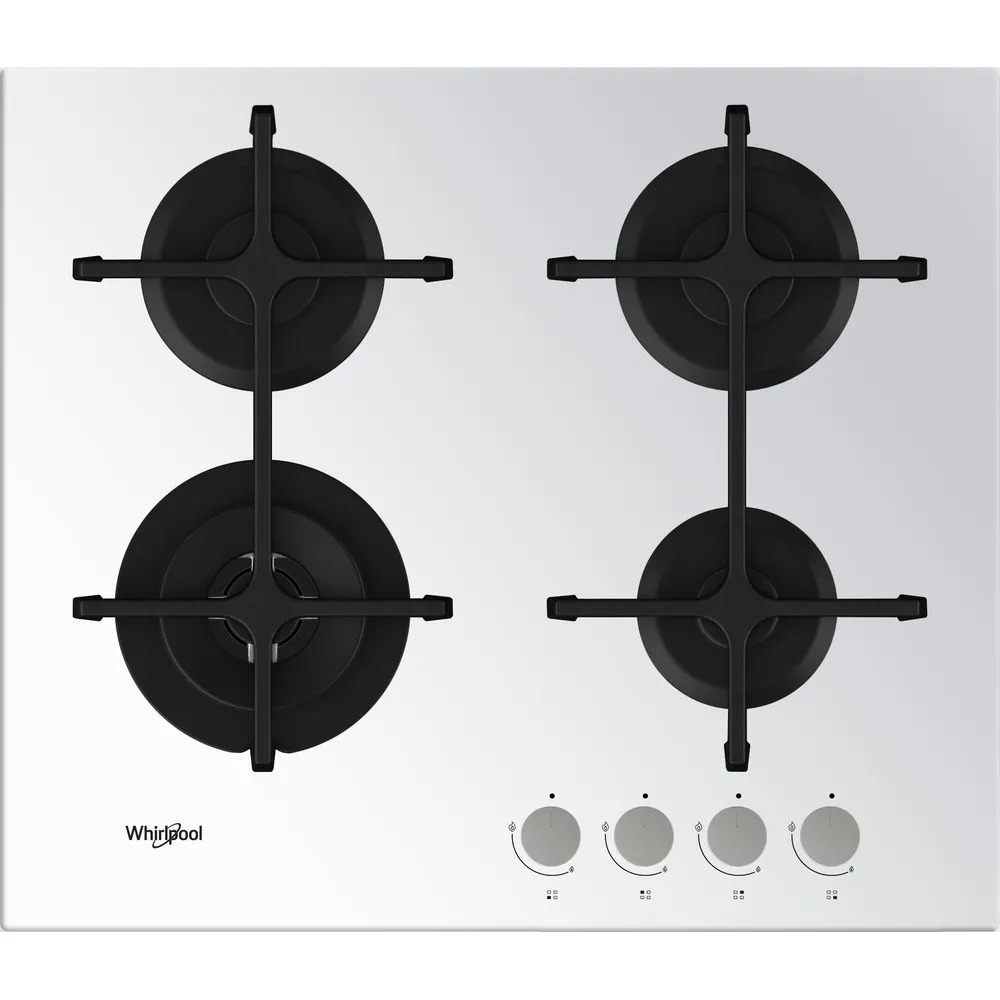 Whirlpool Plaque de cuisson gaz 4 foyers 60cm GOA 6423/WH
