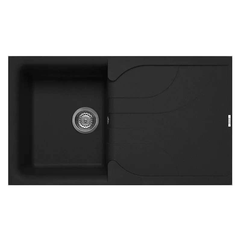 Évier Focus F86B Granitek 86 cm 1 bac Noir