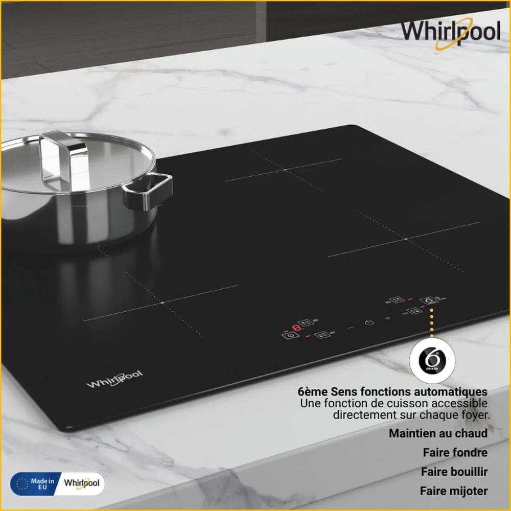 Whirlpool Plaque induction 4 foyers 6ème SENS WSQ2160NE