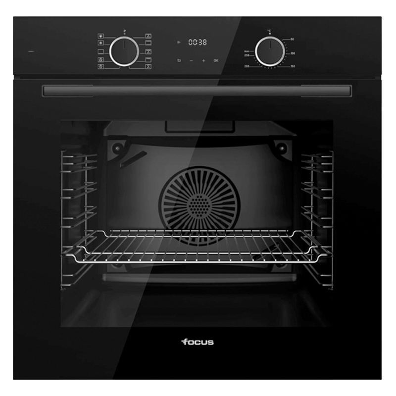 Four encastrable électrique Focus F.721B 73 L 60 cm 11 programmes noir