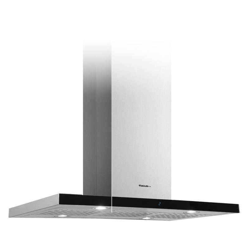 Hotte Focus SOFT9040 Centrale 90 CM 1100 M³/h Inox