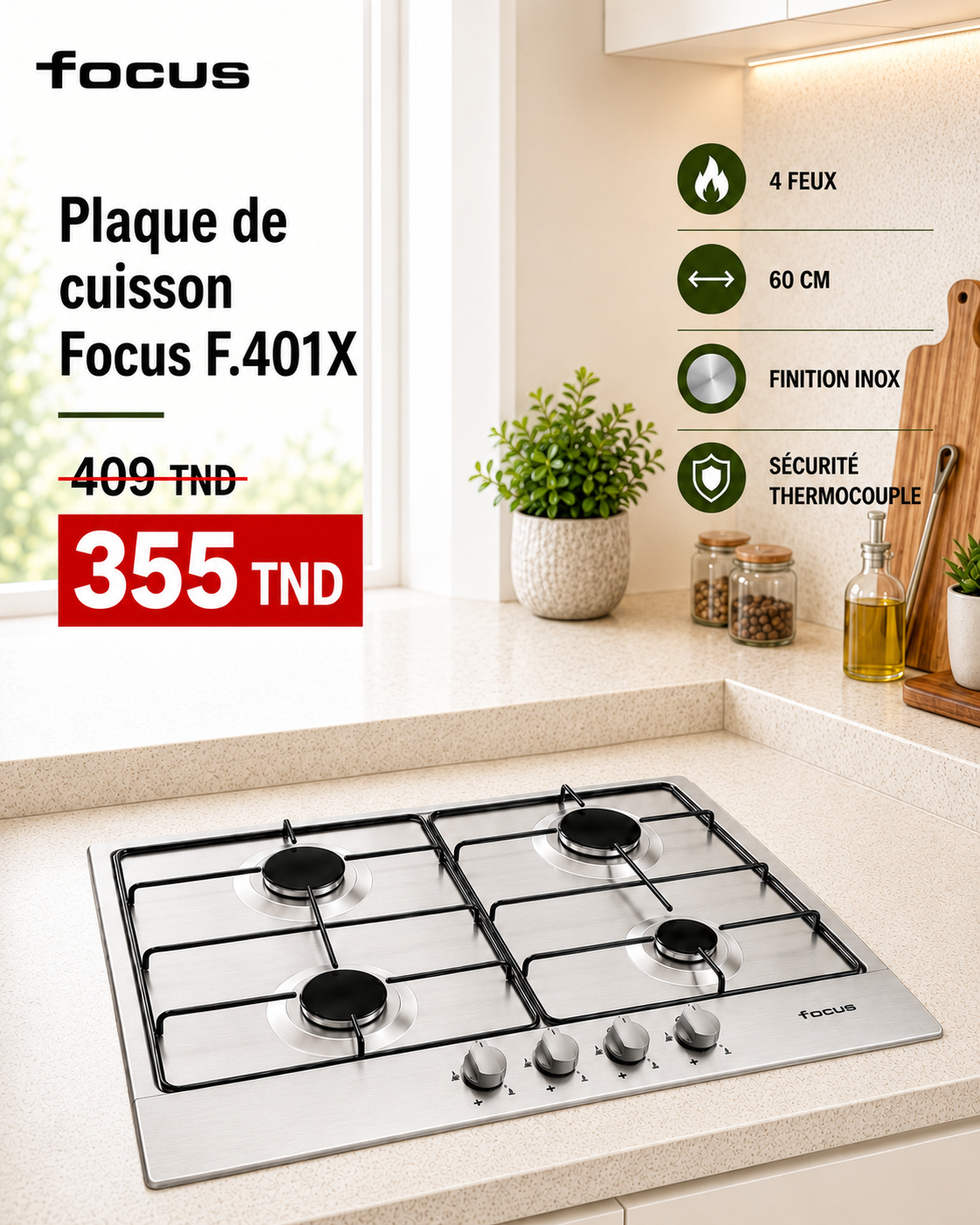 Plaque de cuisson BricoKitchen