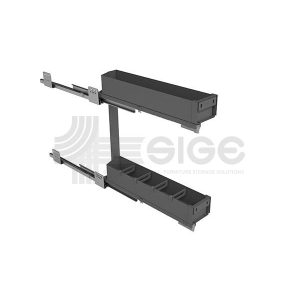Porte-bouteilles extractible SIGE PRO-LINE – Gris Orion – 15 / 30 / 40 / 45 cm