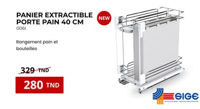 Panier extractible porte-pain