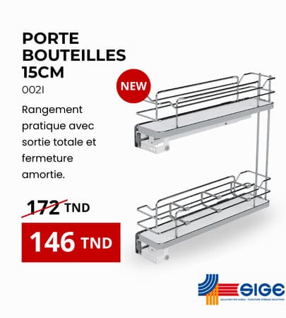 Porte-bouteilles extractible