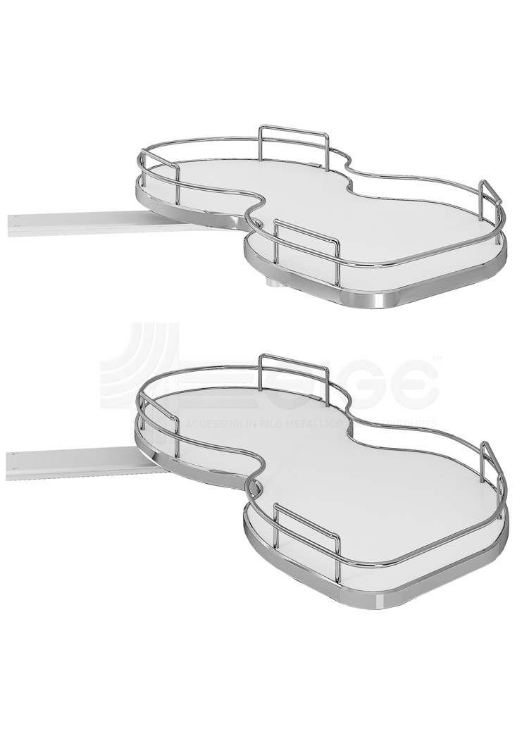 Kit Nuvola 2 plateaux SIGE – 45 cm/60 cm  – Gauche / Droite